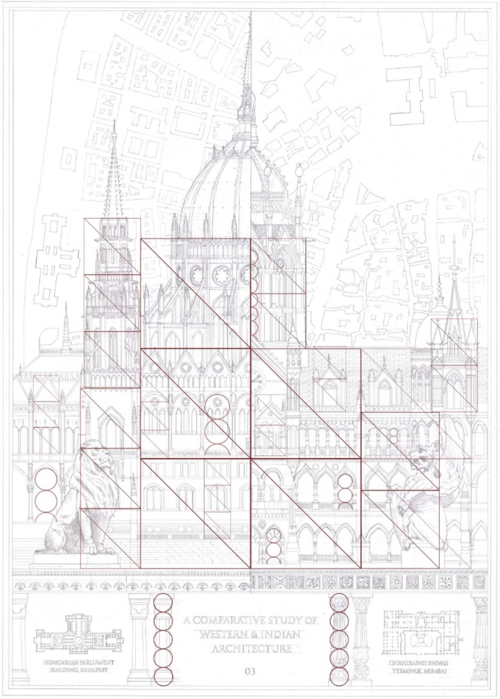 Presidents medals a comparative study of western and indian architecture
